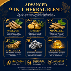 Gotas Líquidas de Tongkat Ali al por Mayor 9 en 1 con Maca, Ginseng, Ashwagandha, Tribulus, Fórmula de Energía y Vitalidad para Hombres, OEM - Product Image 5