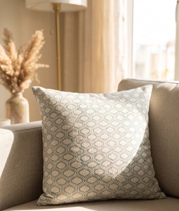Classic Subtle Geometric Block Print Decorative <b>Cushion</b> <b>Cover</b> - Product Image 4