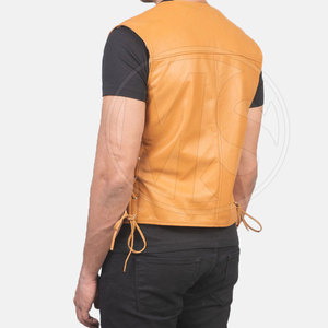 Hot Selling Apparel Clothing <b>Men</b> Leather <b>Vest</b> Fashion Wear <b>Men</b> Leather <b>Vest</b> Low Moq <b>Men</b> Leather <b>Vest</b> - Product Image 3