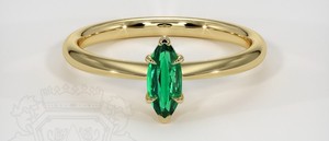 Émeraude verte taille marquise, pierre précieuse en vrac, tailles personnalisées disponibles pour la production de bijoux - Product Image 2