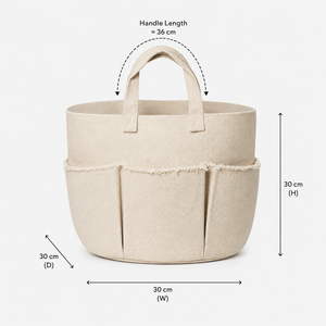 Organic Cotton Canvas <b>Storage</b> <b>Basket</b> 390 GSM Kitchen Caddy GOTS Certified Custom Wholesale OEM ODM Private Label Home Organizer - Product Image 3