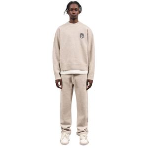 Pull en tricot beige premium pour homme et femme, confortable et élégant, vêtement décontracté, col rond côtelé, parfait - Product Image 6