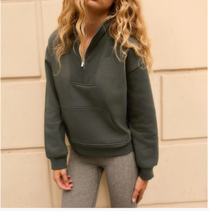 เสื้อครอปแขนยาวคอกลมดีไซน์ล่าสุด สไตล์ลำลอง ทรงหลวม ใส่สบาย เหมาะสำหรับออกกำลังกาย สำหรับผู้หญิง - Product Image 6