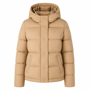 Low MOQ Wholesale Women's Puffer Jackets Eco-Friendly <b>Thick</b> <b>Winter</b> <b>Coats</b> OEM Custom 2026 Top Selling Women Crop Puffer Jacket - Product Image 2