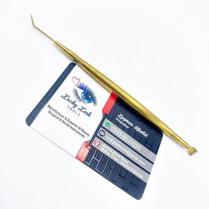 Outil professionnel de Perm de levage de cils en acier inoxydable de peigne de séparation d'étiquette personnalisée avec la forme de Gel de levage de sourcils - Product Image 2