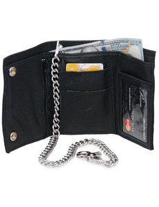 Custom Genuine Cowhide Leather Biker Chain <b>Wallet</b> <b>Long</b> Trucker <b>Wallet</b> for Men OEM ODM Private Label Manufacturer Biker <b>Wallet</b> - Product Image 5