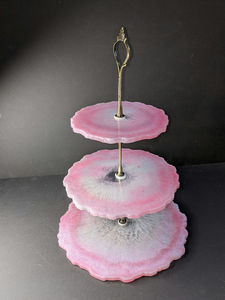 Support à gâteau en résine écologique personnalisable, compatible lave-vaisselle, pour gâteaux d'anniversaire, desserts de mariage, présentation de table de fête, pâtisserie à domicile - Product Image 5