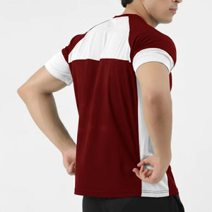 T-shirt personnalisé imprimé 100 % polyester 220 g/m² coupe ajustée pour la course à pied, t-shirt long avec empiècements, grammage lourd, personnalisable - Product Image 4