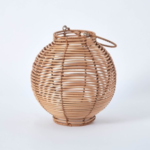 Outdoor garden accessory <b>rattan</b> <b>lantern</b> for holding candles handcrafted candle stand <b>lanterns</b> - Product Image 4