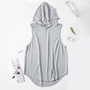 Breathable Quick Dry Cutout Sports tank Top Men Training Compression <b>Tight</b> tank Tops for Basketball Gym Fitness Running - Product Image 6