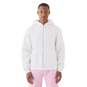Sweat-shirts thermiques à capuche zippés pour hommes en coton et polyester, personnalisables, avec col en polaire, motif uni, en solde - Product Image 1