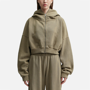 <b>Women</b> Full Zip Oversized <b>Baggy</b> Tracksuit Heavyweight Two Piece Outfit Relaxed Fit Hooded Jacket And Wide Leg <b>Joggers</b> Streetwear - Product Image 6