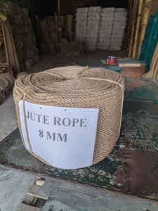 Cuerda de Yute 100% Natural, Ecológica, Duradera, Biodegradable, de Alta Calidad, de 8 mm, de 3 Hilos, Trenzada, Multiusos, Empalmable, JF - Product Image 3