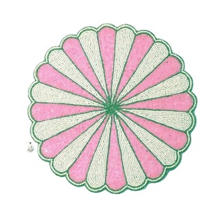 Manteles Individuales de Cocina Bordados con Cuentas de Colores, Manteles Individuales de Comedor Bordados a Mano con Cuentas de Diseño - Product Image 4