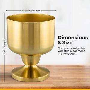 Jardinière en fer de qualité supérieure, finition dorée, pour la décoration intérieure et extérieure, exportation mondiale depuis l'Inde - Product Image 5