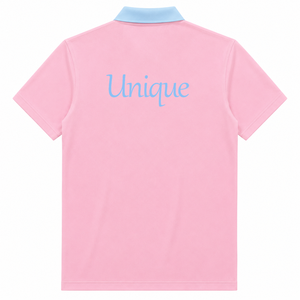 Custom Gamma Phi Delta Sorority Breathable <b>Polo</b> <b>Shirt</b> with Embroidered Logo Front skyblue <b>pink</b> casual short Sleeve for Female - Product Image 3