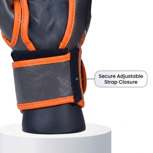 Guantes de Taekwondo Ligeros de Material PU, Protector de Puños Acolchado, Entrenamiento de Artes Marciales, Correa de Muñeca Ajustable - Product Image 5