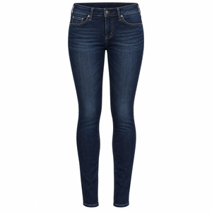 Jeans pour femmes à prix abordable, respirants, coupe ajustée, délavés, jambe large droite, meilleure qualité, OEM - Product Image 2