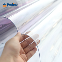 Rouleau de film PVC transparent flexible, feuille de plastique transparente pour housses de table, rideaux, emballages et protection de surface