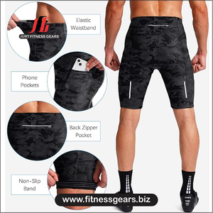 High Performance Eco-Friendly Breathable Spandex/Polyester <b>Cycling</b> <b>Shorts</b> Customizable Options Men-<b>Padded</b> Comfort Quick Dry - Product Image 4