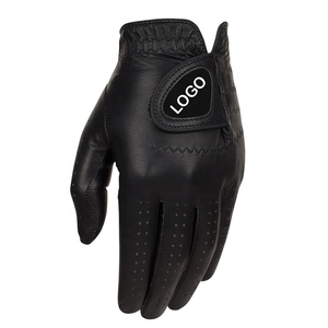 Gants de golf en cuir Cabretta avec logo personnalisé OEM, avec emballage, pour hommes - Product Image 1