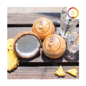 Noix de coco fraîche |   Onglet d'ouverture facile |   Eau naturelle |   Idéal pour les boissons de plage et de voyage |   Exportation du Vietnam - Product Image 4