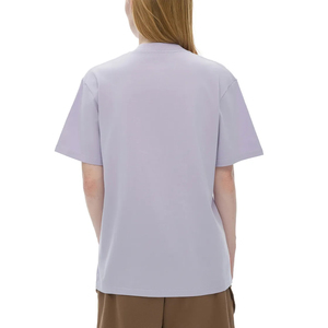 เสื้อยืดคอกลมผู้หญิงแบบถักเนื้อหนัก คุณภาพสูง ผลิตจากผ้าฝ้าย 100% รุ่นใหม่ล่าสุด มีไซส์พลัสไซส์ให้เลือก - Product Image 2