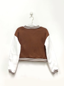 Women <b>Varsity</b> <b>Jacket</b> Private Label Fashionable Competitive Price Custom Label New Arrived Crop Top <b>Varsity</b> <b>Jackets</b> 2025 - Product Image 3