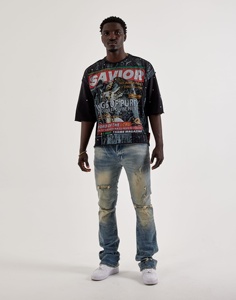 T-shirt imprimé DTF avec finition graphique premium, respirant, 100% coton, coupe ample, écologique, pour un style urbain décontracté - Product Image 1