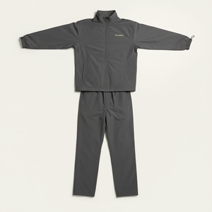 Ensemble de survêtement en nylon imperméable, fabricant OEM, veste et pantalon de sport personnalisés - Product Image 1