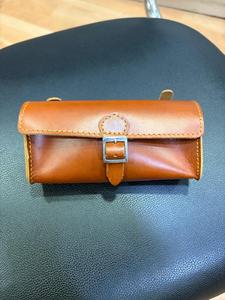 Bolsa de Sillín de Cuero Vintage, Color Marrón Clásico, Duradera, Ligera, Portátil, Diseño Simple, Unisex, para Adultos, Todas las Estaciones, Uso Universal en Bicicleta - Product Image 1