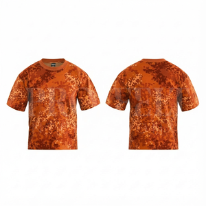 เสื้อยืดโอเวอร์ไซส์ลายพรางพิมพ์ลายตามสั่ง แขนสั้น คอกลม สวมใส่สบาย เหมาะสำหรับกิจกรรมกลางแจ้ง ระบายอากาศได้ดี - Product Image 4