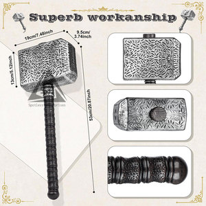 Marteau Thor en acier durable avec poignée texturée antidérapante, couleur et taille personnalisables, garantie de 3 ans - Design unique, accessoire d'extérieur - Product Image 3