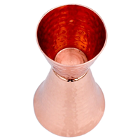 Jigger doseur de luxe tendance en acier inoxydable couleur or rose pour bière et vin, personnalisable, outil de bar, le plus vendu