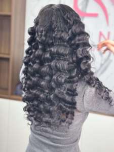 SMA Venta al por mayor de alta calidad Raw Vietnam pelo Color Natural Deep Wave Swiss HD peluca Frontal de encaje para mujeres vendedores al por mayor (SA) - Product Image 3