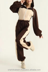 Chándal elegante del mismo Color para mujer, chándales de secado rápido de poliéster 100% para mujer, ropa de entrenamiento deportivo, chándales - Product Image 2