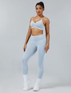 Conjunto de Yoga Personalizado Más Vendido para Damas, Estilo Único y Moderno, Patrón a Cuadros, Spandex/Poliéster, Ecológico - Product Image 3