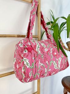 กระเป๋าโท้ทสไตล์แฮนด์เมด De Maison พร้อมหูหิ้วเชือก ปิดด้วยซิป ลายจุด กระเป๋าเดินทาง กระเป๋าใส่ของช่วงสุดสัปดาห์ กระเป๋าช้อปปิ้ง ความจุขนาดใหญ่ - Product Image 6