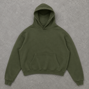 Sweat à capuche personnalisé pour homme, en molleton de coton épais, style streetwear - Product Image 1