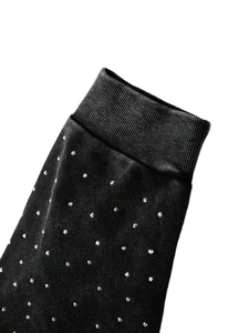 Sweat à capuche tendance personnalisé avec fermeture éclair et strass, 100 % coton molletonné, look branché unisexe pour le streetwear, qualité supérieure - Product Image 3