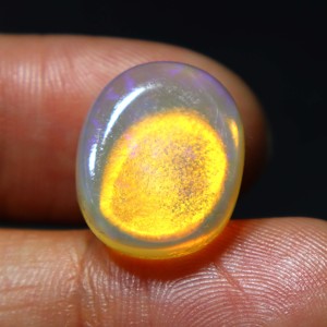 11 Carat Natural Australian Opal Solid Coober Pedy Loose Gemstone Crystal Opal Yellow <b>Fire</b> Handmade for Jewelry Making <b>Stone</b> - Product Image 1