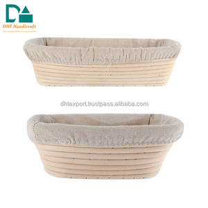 ชุดตะกร้าหวายทำจากอ้อยทรงรีอุปกรณ์สำหรับอบขนมปังจากผู้ผลิตเวียดนาม - Product Image 2