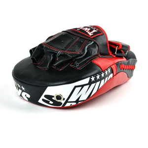 Twin Black Red White Customized Muay Thai Boxing <b>Focus</b> <b>Pads</b> Curved Training Gear Sparring Kickboxing Punching Mitts - Product Image 3