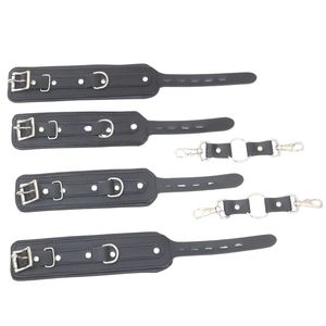 Ensemble de restraints personnalisées en peau de mouton imprimées par transfert thermique pour poignets et chevilles, avec anneaux en D et boucles sécurisées, largeur 4,5 cm - Product Image 3