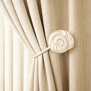 Sujetador de cortinas decorativo con diseño de caracol dorado, elegante soporte de pared para cortinas, para una decoración elegante de ventanas del hogar. - Product Image 6