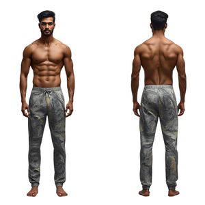 Pantalon de survêtement imperméable en polyester/coton pour homme, coupe régulière, long, pour adultes, avec impression personnalisée de couleur et de logo - Product Image 3