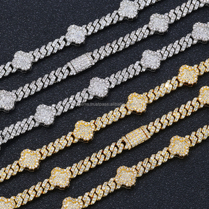 High Quality Custom Miami Hip Hop Necklace Men/Women Unique Yellow Gold VVS Moissanite Diamond <b>Rope</b> Bezel Gift for Certified - Product Image 4