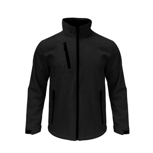 Veste en polaire orange pour homme, col montant, fermeture éclair, coupe-vent, décontractée, pour l'automne, coupe régulière, en polyester - Product Image 2