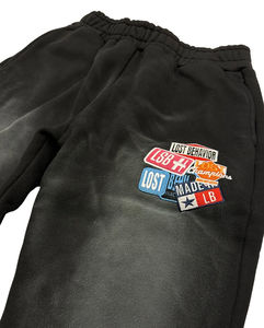 Ensemble de survêtement OEM personnalisé en coton uni délavé à l'acide, coupe oversize, avec sweat à capuche et pantalon de jogging à cordon de serrage, style streetwear d'hiver - Product Image 3