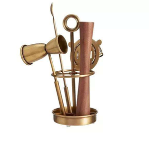 Juego de Herramientas de Barra de Latón Ecológico de Diseño Real con Baño de Oro, Juego Completo de Herramientas de Barra para Hotel, Venta al por Mayor de Fábrica - Product Image 2